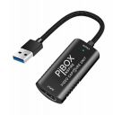 Video Capture Card, PiBOX India Braided Tough, 4K HDMI to USB 3.0 Game Capture Device Aluminium Windows Android Mac,HD 1080P 60fps Audio Video Card Live Streaming Gaming, Teaching Live Broadcasting...