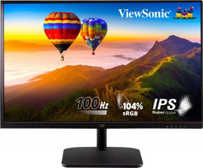 [Extra Rs 1050 Off] ViewSonic VA (23.8") Full HD LED Backlit IPS Panel, Bezel Less Monitor (VA2432-MH)  (Frameless, AMD Free Sync)