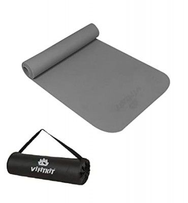 VIFITKIT Anti-Skid Yoga Mat with Carry Bag for Home Gym & Outdoor Workout for Men & Women