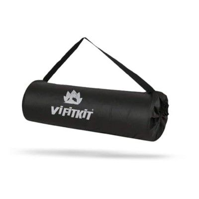 Vifitkit Carry Bag for Yoga Mats with Premium-Quality Zipper & Durable Strap, Polyester Material, Easy-to-Carry & Lightweight (Black)