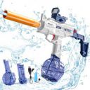 VikriDa Electric Water Gun Up to 20-30 FT Long Range, 1800CC Capacity Water Gun  (Blue)...