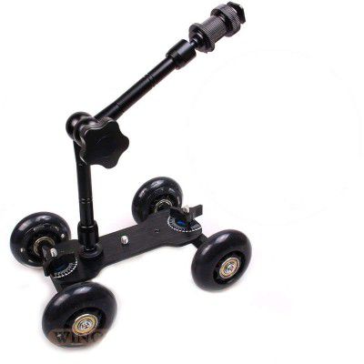 VILBLITZ Black DSLR Skater Wheel Camera Truck Top Dolly Kit