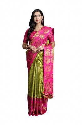 VILLAGIUS Womens Saree