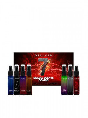 VILLAIN 7 Deadly Scents Perfume EDP - 8ml Each -Hydra-Revolver-Desire-OUD-The Joker-Snake