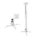 Vilro Universal Certified Adjustable Projector Ceiling and Wall Mount Kit Bracket Stand with Tilt Option (3 ft/24-36 inch, White)...