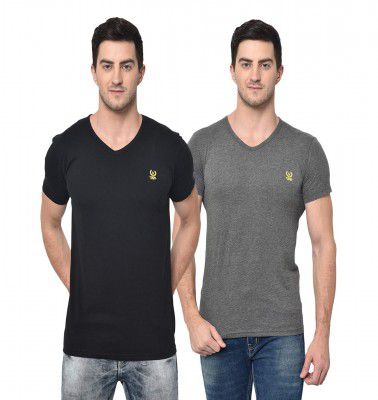 VIMAL JONNEY Men's Regular Fit T-Shirt (Pack of 2)