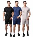 Vimal Jonnney Dryfit Solid Lycra Multicolor Tracksuit Co-ord Sets for Men (Pack of 3)-DRYFIT_T_D11_BLK_BLU_GRY_06-P...