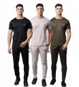Vimal Jonnney Dryfit Solid Lycra Multicolor Tracksuit Co-ord Sets for Men (Pack of 3)-DRYFIT_T_D10_BLK_GRY_L.GRY_06-P...
