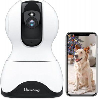 VIMTAG CCTV Camera for Home | Camera CCTV | 2.5K 4MP Pan/Tilt 360 Degree | WiFi Camera | Security Camera for Shop/Indoor | Night Vision | 2-Way Audio | Cloud Storage/SD Card(Upto 512GB) Support | 362C
