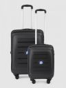 VIP CORSA Set Of 2 Textured Hard-Sided Trolley Suitcase...