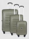 VIP CORSA Set Of 3 Hard-Sided Trolley Suitcases [ Green ]...