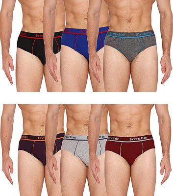 VIP Frenchie Pro Outer Elastic Mens Cotton Briefs (Pack of 4)