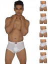 VIP Gold Men Solid White Pure Cotton Briefs (Pack of 6)...