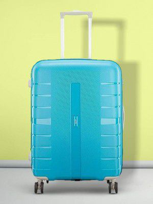 VIP Medium Check-in Suitcase (67 cm) 8 Wheels - Voyager 67 - Hardbody Trolley Bag - Blue