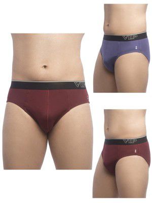 VIP Men's Cotton Letter Print Briefs (Pack of 3) (VP-MI-BF-SKMPY-10P-L-PO3_Pack of 3