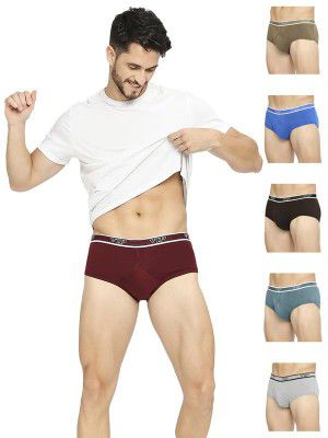 VIP Men's Cotton Solid (Pack of 6) (Brief_Assorted