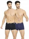 VIP Men's Cotton Solid Trunks (Pack of 2)...