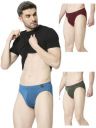 VIP Men's Skin2 Assorted Cotton Brief Underwear for Men | Pack oF 2...