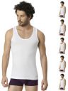 VIP Men's Solid Regular Vest [ Pack Of 6 ]...