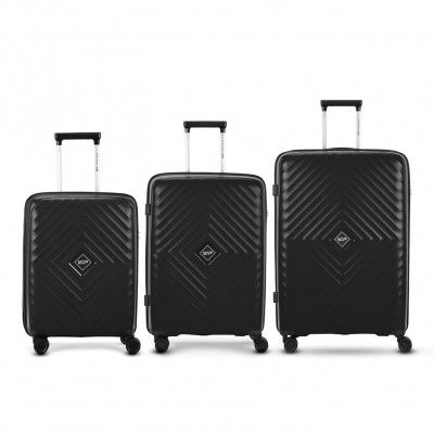 VIP Quad Active 3 Pc Set [ 55 Cm | 66 Cm| 75 Cm ] Trolley Bags