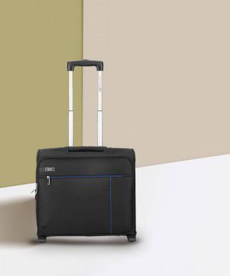 VIP Small Overnighter & Briefcase (44 cm) 2 Wheels - 44CM POLYESTER 2W BLACK BUSINESS - Black
