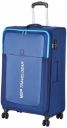 VIP Suprema 79cm Softsided Large Size Polyester 8 Spinner Wheels Blue Suitcase...