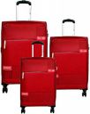 VIP Zion Polyester NXT 8W TSA Lock and Anti Theft Zip Luggage Trolley (Red, Cabin-58cm, Medium-70cm, Large-80cm) - Set of 3...
