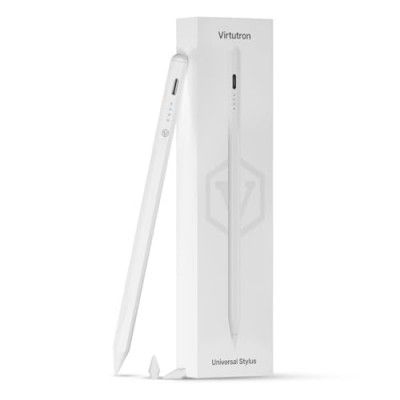 Virtutron Electronic Non-Bluetooth Universal Stylus Pen| High-Precision Digital Pencil| Compatible - White
