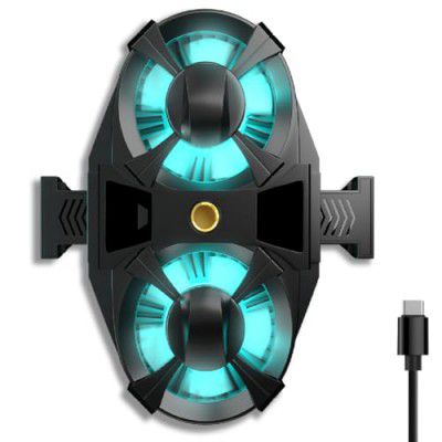 Virtutron Frost Master Plus Wired Mobile Cooler Gaming Fan | (Double Fan)