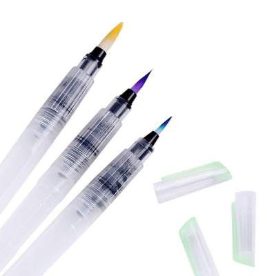 Vishal 3 Sizes Water Brush Pen for Watercolor Calligraphy Drawing Tool Marker