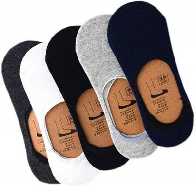 VISHAL Men Solid Low Cut, Ankle Length, Peds/Footie/No-Show (Pack of 5)