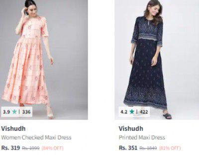Vishudh Women Dress Upto 90% Off