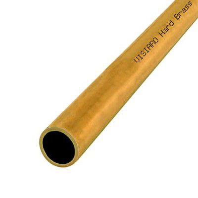 Visiaro Hard Brass Tube, 1mtr, Outer Dia 3/8 inch, Wall Thickness 25 swg, Pack of 5