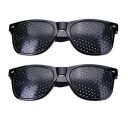 Visions India Pinhole Anti-fatigue Unisex Glasses for Eyesight Strengthening Glasses For Men/Women/Kids (Square-2Pcs)...