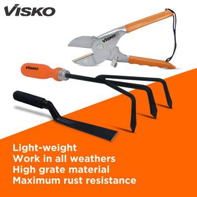 Visko 537 Garden Tools Kit, Gardening Tool Kit with 3 Tools