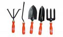 Visko Tools 601 5 Piece Garden Tool Kit (Orange & Black)...