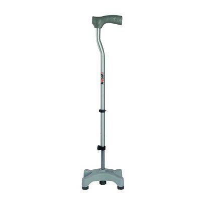 Vissco Invalid L-Shape Quadripod Walking Stick - Universal