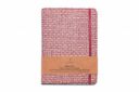 Visual Echoes™ “EKA” Series Premium Handwoven Paper Cover Undated Eco-Friendly Notebook/Diary with Elastic Closure – Hardbound, Ruled, A5, Natural Shade 188 Pages, 75GSM- Magenta...