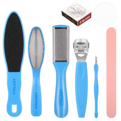 Vitalogy - Pedicure Tools for Feet - 8 in 1 Pedicure Kit - 1 Set
