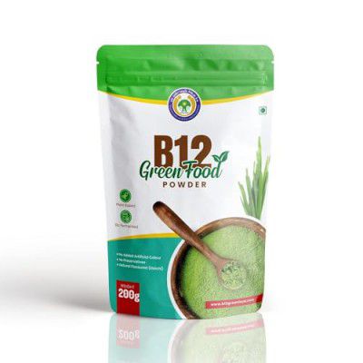 Vitamin B12 Green Food Powder for Men & Women | 100% Natural Plant Based B12 Powder | Plant Based Vitamin B12 Supplement helps in Leg Pain, Numbness, Constipation, Memory Loss and Weakness (100gm)