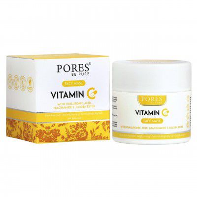 Vitamin C Face Pack with Hyaluronic Acid, Niacinamide & Jojoba Ester - 100g