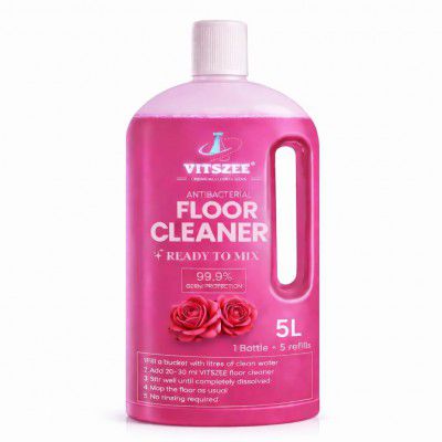 VITSZEE Floor Cleaner (5 Litres, Rose Fragrance)