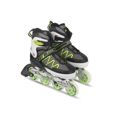 Viva Inline Skates 80mm | UK Size : 9-11 | Adjustable Roller Blades Skates Girls, Boys and for Kids