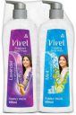 Vivel Body Wash, Lavender & Almond Oil, Mint & Cucumber, Shower Creme, Pump, Combo (2 x 500 ml)...