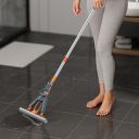 Vivela by Lifelong PVA Sponge Mop for Floor Cleaning | Super Absorbent Roller Mop with Easy Squeeze Mechanism & Extendable Stainless Steel Handle...