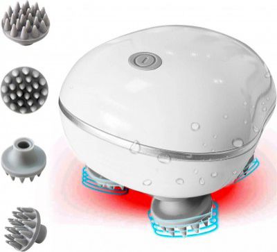 Vivesha Battery Powered Waterproof Headache Pain Relief Scalp Massager Multicolor Scalp 
