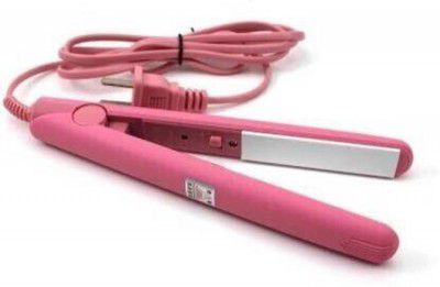 VIVNITS Barber Electronic Ceramic Fast Hair Straightener Portable Mini Hair Flat Iron Wet/Dryer Straightener(Pink)