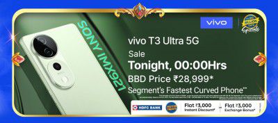 vivo T3 Ultra Price drops to ₹28999 during Big Billion Days	