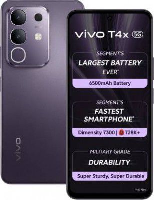 vivo T4x 5G (Pronto Purple, 128 GB | 6 GB RAM)