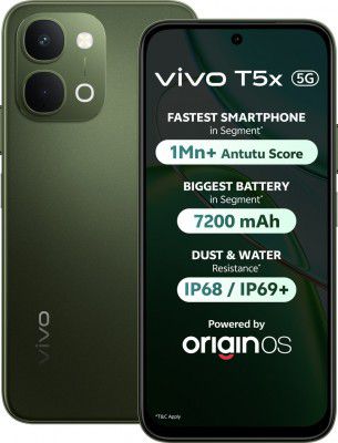 vivo T5x 5G (Cyber Green, 128 GB + 6 GB RAM)